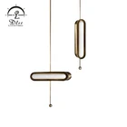New design Decoration vintage Retro iron aluminum acrylic Pendant Lighting