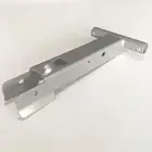 Aluminum welding tube sheet metal silver powder coating fabrication part table leg supporting mount bracket