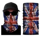 Custom multifunctional logo flag printed microfiber seamless tube bandana headwear xl