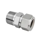 Stainless Fitting Fitting Thermocouple Male Connector Bored Through Male Connector Male Stud Coupling Stainless Steel Tube Fitting