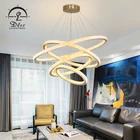 European Ceiling Glass Decorative Antique 3 Ring Aluminum Acrylic Pendant Light