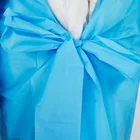 Disposable CPE/PEVA Plastic Gown Cheap Long Sleeve Apron With Thumb Loop Cuff
