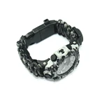2020 新製品登山スポーツウォッチ、高品質多機能女性男性サバイバル Paracord ブレスレット腕時計