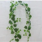 wholesale price green plastic artificial ivy leaf hanging vine plant for home decor