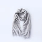 Beautiful solid women's muslim scarf summer with silver thread 2019
