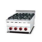 Commercial Western Cooking Equipment Table Top Gas Range Stove with 4 Burner