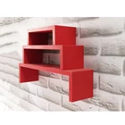 Room Furniture Modern Economical 3 Tier Rustic Mdf Wall Mount Corner Shelf Living Room Furniture Floating Wall Shelves