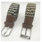 Hot sell cheaper customized logo high elastic multicolour polyester fabric woven belt for trousers factory direct sale