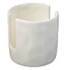 Unique design household use white ceramic kitchen sponge holder for kitchen accessories
