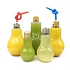 Cups Bottles Disposable Plastic Cold Drink Packaging Juce Light Bulb Cup For Tea