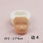 Doll Dynamic Face Mold Turning Sugar Ultralight Clay Manual DIY Silicone Doll Mold