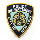 New York City Police uniform shoulder badges iron on backing embroidery patch