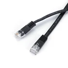Custom high speed black PVC jacket with Rj45 connector Flat Ethernet lan cable Cat6 Utp Patch Cord cable
