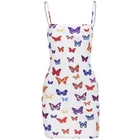 2020 Sexy Clothing Clothes Night Club Bodycon Butterfly Print Tie Spaghetti Slip Summer Casual Dresses Lady Strap Women Dress