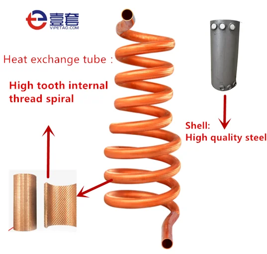 Shell and Tube Heat Exchanger, Steel, Copper - detail 6