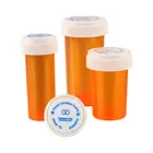 2 to 120 Dram Medical Plastic Prescription Vials with Safety Child Resistant Cap