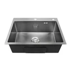 3 Years Warranty Kitchen Sink Stainless Steel Handmade Kitchen Black Sink