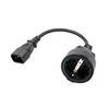IEC 320 C14 to Europe Female Socket Short Adapter Cable for UPS PDU