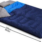 Wholesale Price Organic Cotton Double 2 Person Sleeping Bag Travel Size Extra Wide