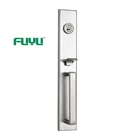 High security anti-panic stainless steel door handle gate lock
