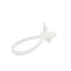 3*100mm white and black TS 16949 Auto Industry accessories push mounted nylon cable ties