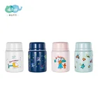 Wide mouth insulated baby food flask thermos stainless steel kids thermos food jar with spoon