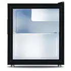 50L Black Transparent Glass Door Compressor Small Fridges Mini Household Home Refrigerator