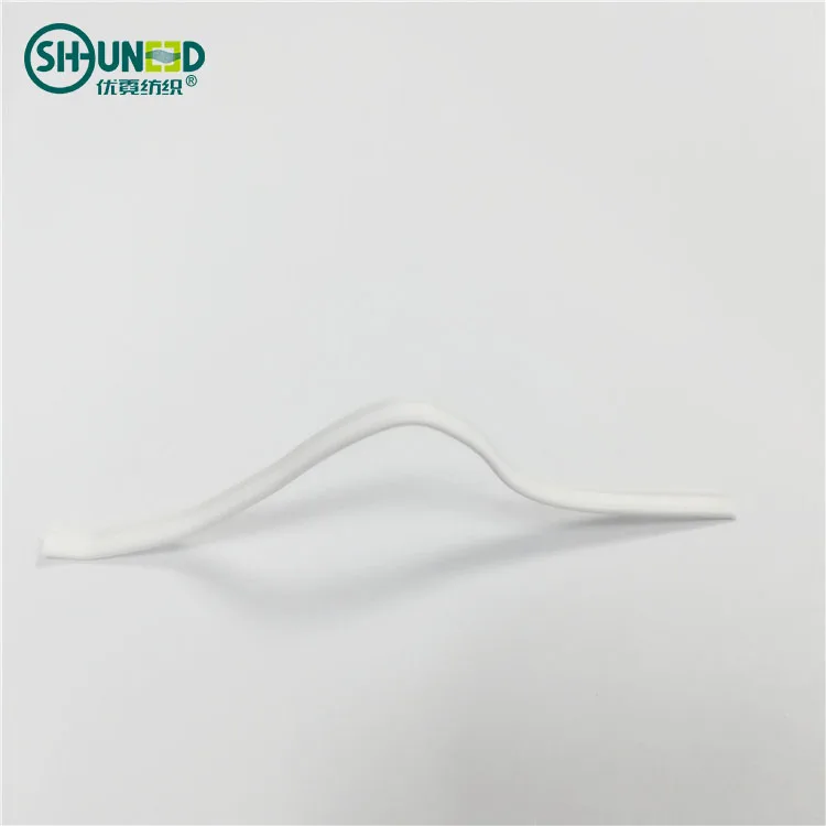 3mm PE coated steel wire nose bridge bar for supporting medical face mask
