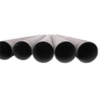 ASTM A252 Gr.C spiral welded pipe with black varnish painting