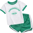 Top quality summer baby boys clothing set 2Pcs beach suit toddler children sport suit set