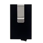 Money Clip Design Slim Pocket Pop Up Automatic Rfid Blocking Protection Aluminum Credit Card Holder