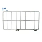 Warehouse metal mesh stand metal shelf snap in wire dividers for deck