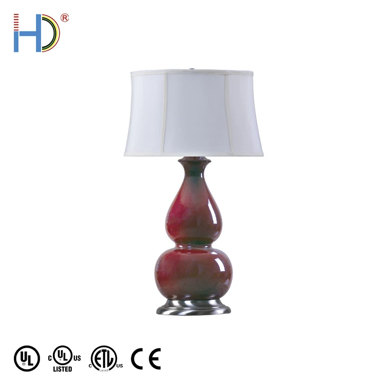 Designer Decoration Modern Parchment Softback Drum Shade Hotel Table Light