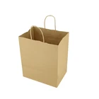 Wholesale No Printing Brown Kraft Paper Blank Bag For Food