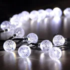 30LED Solar Powered String Lights Holiday Bubble Ball Light Outdoor Decorative Lamp