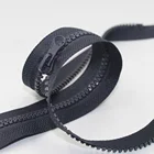 Wholesale Open-end 5# Plastic Zippers Separable Zip Special Resin Big Square Teeth For Down Jacket/Cotton