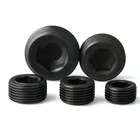 Pipe Plugs Meteic Carbon Steel Black Oxide Hexagon Socket Pipe Plugs