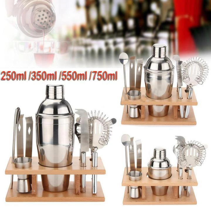 gift box 5 pcs wine tool set stainless steel barware cocktail