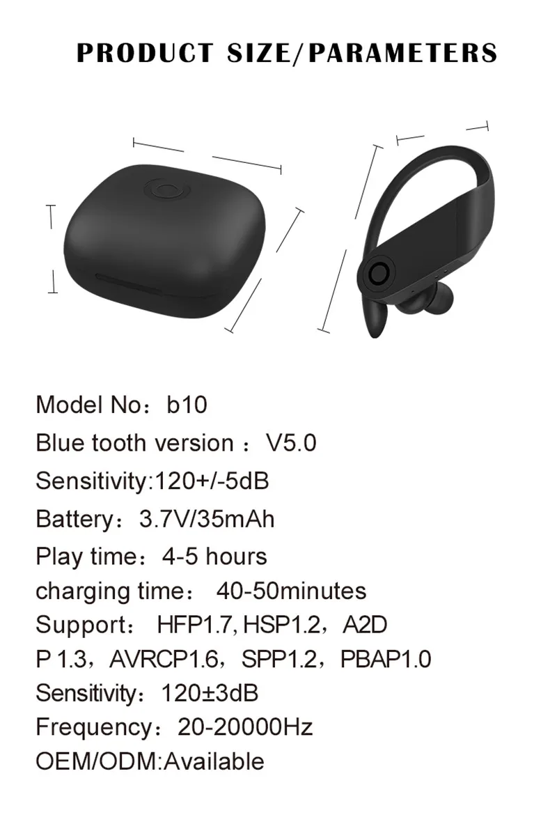 Beatstudio wireless charge earphone use for beats wireless headphones bluetooths headset b10 tws sport earbuds - ANKUX.COM