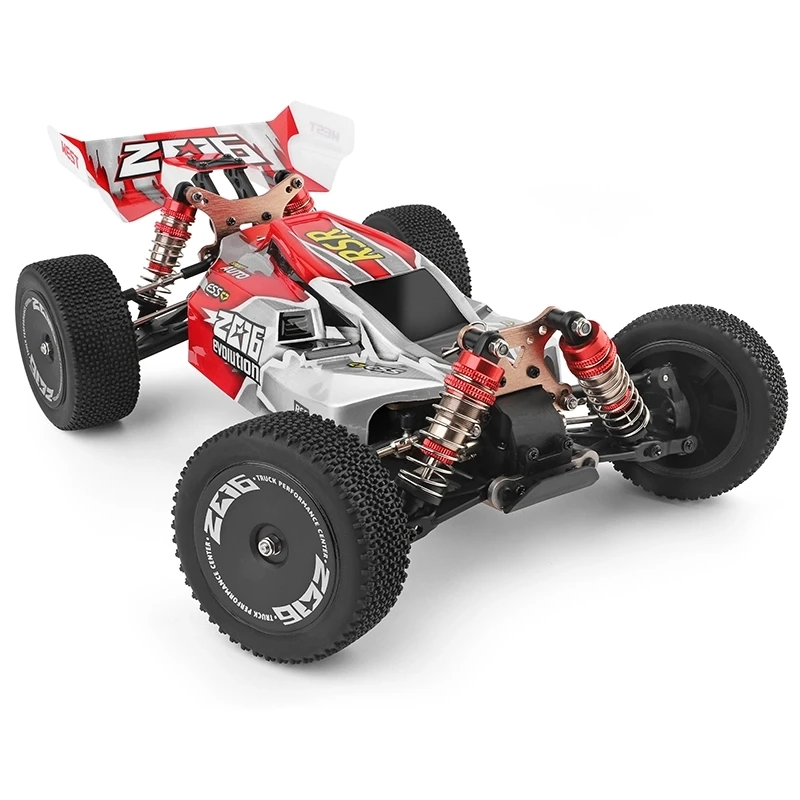 New Arrival 4Wd Alloy 60Km/H High Speed Rc Buggy Electric Car Metal Car 1:14 Wltoys Upgrade Metal l 144001 (3)