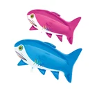 Customized logo printed Promotional Standards bule or pink shark animal helium foil balloons