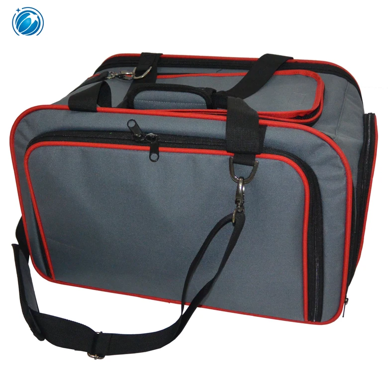 Expandable Soft-sided Animal Pet Carriers with Shoulder Strap Portable Cat Dog Air Travel Transport Bag