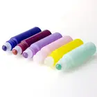 Bottle Perfumes Glass Bottle 10ml Frosted Color With Gemstone Roller Ball For Essential Oils Perfumes