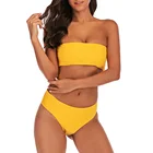 custom made Tall waist bikini swimwear factory sexy girls triangle swimwear bikini women's push up bathing suit top