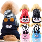 Autumn winter costume bear designer wholesale custom apparel accessories four legged pet cat dog outfits clothes