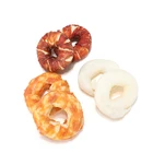 Rawhide Expanded Ring dog chew with chicken wrapping dog treat dog food pet toy
