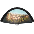 Hand Fan Fabric Fans Fabric Hand Fan Personalized Spanish Hand Fan 23cm Customized Fabric Folding Fans