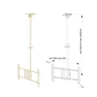 Support Landscape Or Portrait Telescoping LCD TV Ceiling Mount Bracket TV In Black Or White Color