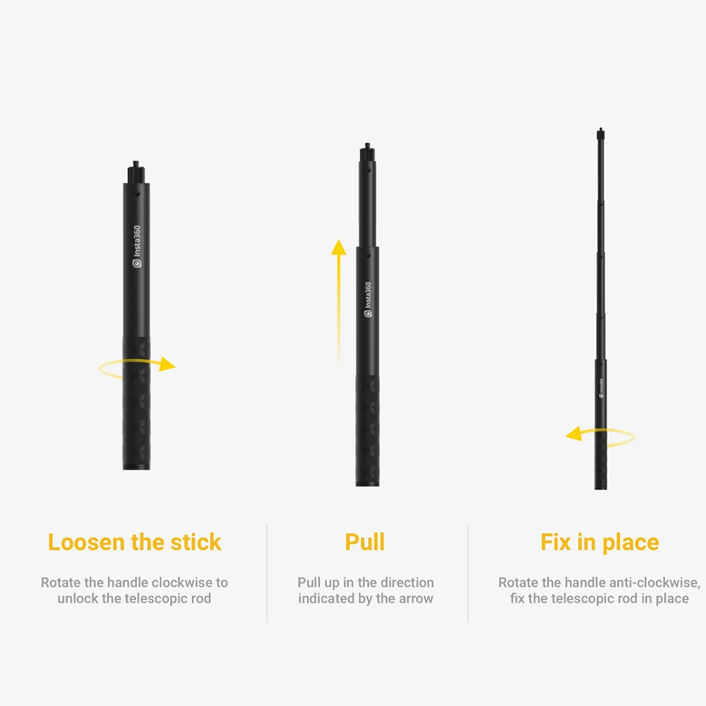 insta360 one x / one r accessories invisible selfie stick for