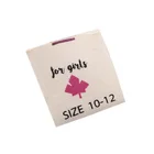 100% Organic Baby Private Label Cotton Printed Logos Label for Garment Clothes